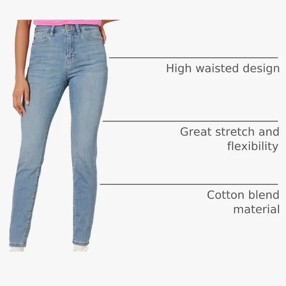 EUC Amazon Essentials Light Wash Skinny Jeans - Picture 5 of 10